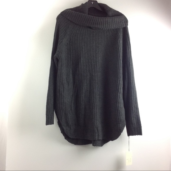 a new day Sweaters - New Women's Sweater Tunic Size L Cowl Neck Gray